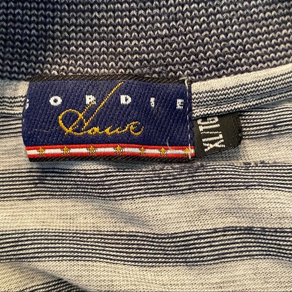 Vintage Gordie Howe Polo Golf Shirt Gray Striped Men’s Size XL Made In Canada - Picture 5 of 7